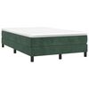 vidaXL Estructura Estructura de cama con somier terciopelo verde oscuro 120x200 cm