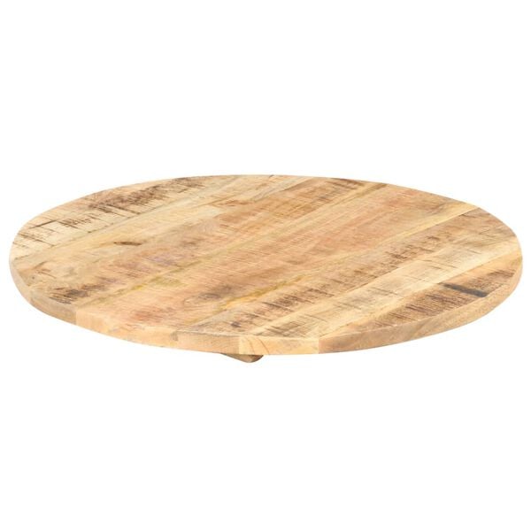 vidaXL Superficie de mesa redonda madera maciza de mango 25-27 mm 70cm