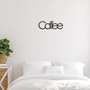 Homemania Adorno de pared Words Love acero negro 50x17 cm