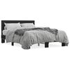 vidaXL Estructura de cama madera de ingenier&iacute;a y metal negro 120x190cm