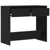 vidaXL Mesa consola roble negro 89x41x76,5 cm madera de ingeniería