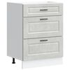 vidaXL Mueble bajo de cocina porto gris cemento madera reconstituida