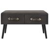 vidaXL Mesa de centro de terciopelo gris 80x40x46 cm