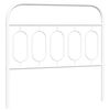 vidaXL Cabecero de repuesto de metal blanco 100 cm