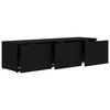 vidaXL Mueble para TV madera contrachapada negro 120x34x30 cm