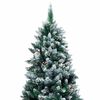 vidaXL Árbol de Navidad artificial Verde 210 cm PVC y Acero y Plástico