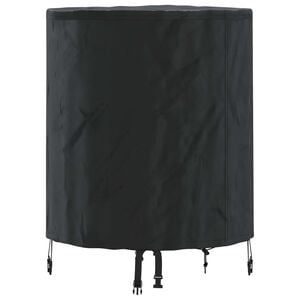 vidaXL Cubierta de Mesa 62 x 62 x 70 cm tela Redondo Impermeable Negro