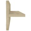 vidaXL Estante de pared 4 uds contrachapado roble Sonoma 60x11,5x18 cm