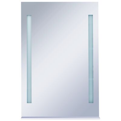 vidaXL Espejo de pared de baño con LED y estante 60x80 cm