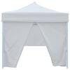 vidaXL Carpa de fiestas pop-up plegable con 8 paredes blanco 3x9 m