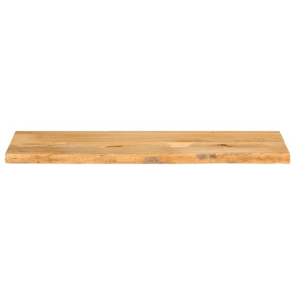 vidaXL Tablero de mesa borde natural madera maciza mango 100x40x3,8 cm
