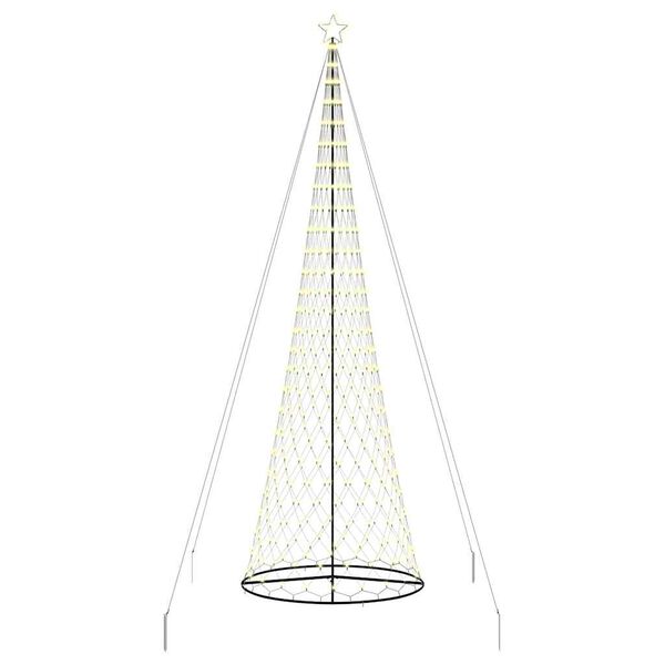 vidaXL &Aacute;rbol de Navidad LED con 555 LED C&aacute;lido 500 cm Metal