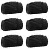 vidaXL Mantitas de Sof&aacute; 6 uds. Negro 240 x 220 cm 8.63 kg Lana