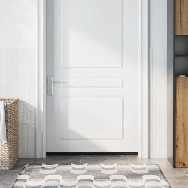 vidaXL Sellos de cepillo para puertas autoadhesivos 6 pcs Marr&oacute;n