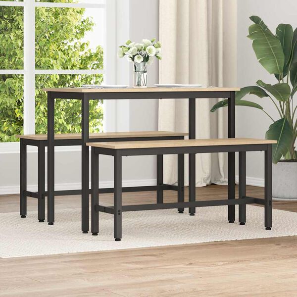 vidaXL Banca de Comedor Roble Sonoma 100 x 32,5 x 48,5 cm