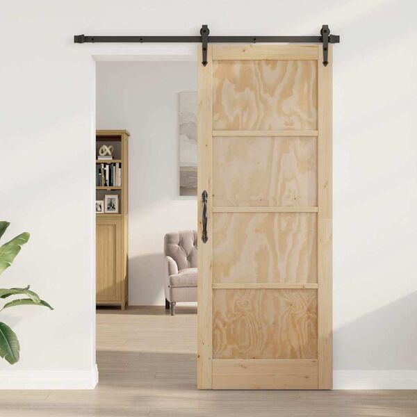 vidaXL Puerta Interior ORKDAL Marr&oacute;n 83 x 211 cm Madera contrachapada