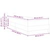 vidaXL Cama tipo Box Spring con colch&oacute;n Gris oscuro 80 x 210 cm tela