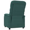 vidaXL Sill&oacute;n reclinable de tela verde oscuro