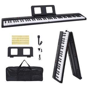vidaXL Teclado el&eacute;ctrico piano 88 teclas con atril plegable