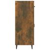 vidaXL Aparador de madera de ingenier&iacute;a roble ahumado 69,5x34x90 cm