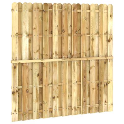 vidaXL Panel de valla de madera de pino impregnada 180x180 cm