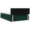 vidaXL Estructura de cama otomana con colch&oacute;n verde oscuro 140x200 cm