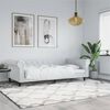 vidaXL Sof&aacute; cama cuero sint&eacute;tico blanco 80x200 cm
