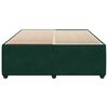 vidaXL Estructura cama sin colch&oacute;n terciopelo verde oscuro 140x190 cm