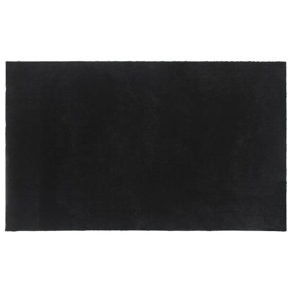 vidaXL Felpudo de fibra de coco negro 90x150 cm