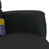 vidaXL Sill&oacute;n reclinable masaje con reposapi&eacute;s cuero sint&eacute;tico negro