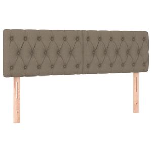 vidaXL Cabeceros tela gris taupe 144x7x78/88 cm