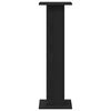 vidaXL Soportes para Altavoces 2 pcs Roble Negro 30 x 30 x 95 cm