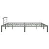 vidaXL Estructura de cama sin colch&oacute;n metal gris 180x200 cm