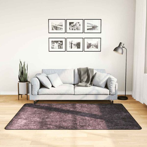 vidaXL Alfombra lavable gris antracita 120x180 cm