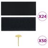 vidaXL Mosquiteras para puerta bloque magn&eacute;tico 2 uds negro 220x100 cm