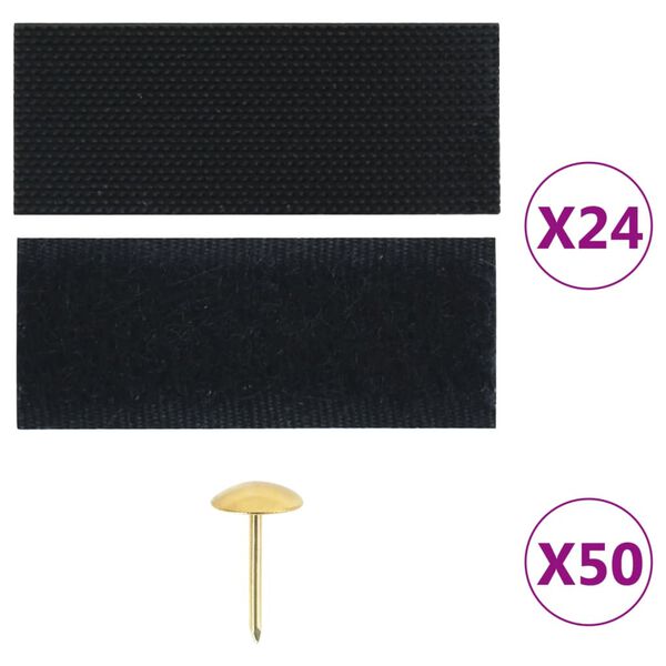 vidaXL Mosquiteras para puerta bloque magn&eacute;tico 2 uds negro 220x100 cm