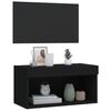 vidaXL Mueble para TV con luces LED negro 60x30x30 cm