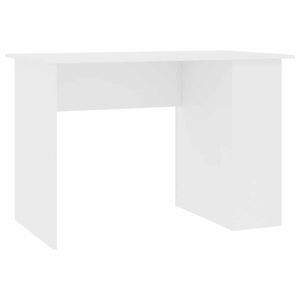 vidaXL Escritorio de madera contrachapada blanco 110x60x73 cm