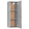 vidaXL Muebles para TV 2 uds contrachapada gris hormig&oacute;n 30,5x30x90 cm
