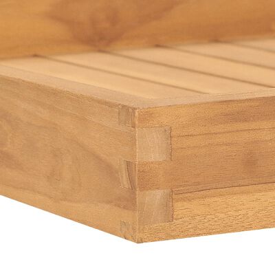 vidaXL Bandeja de madera de teca maciza 60x60 cm