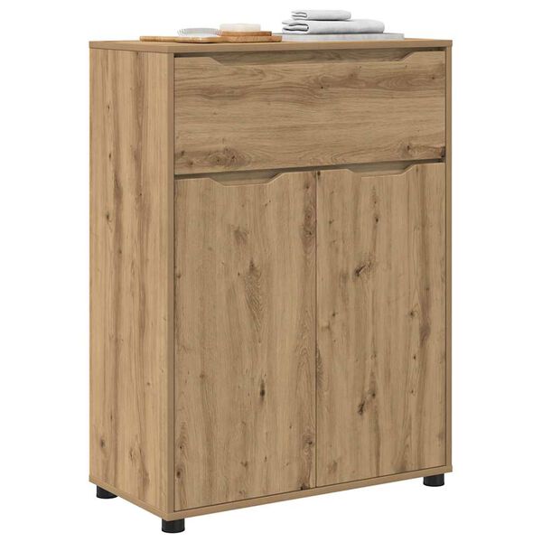 vidaXL Gabinete de Ba&ntilde;o con caj&oacute;n Roble artesanal 72,5 x 36,5 x 100 cm