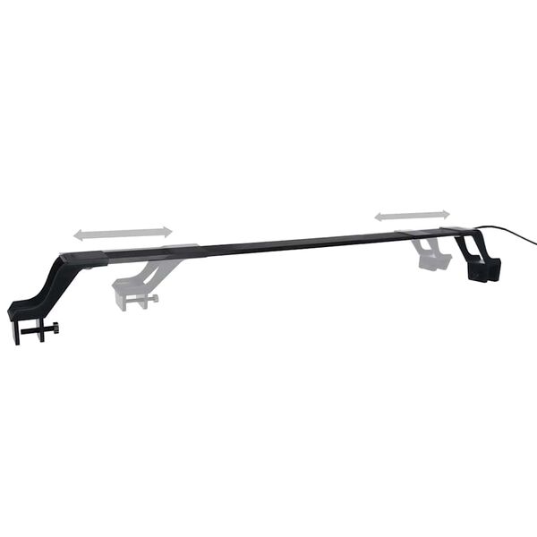 vidaXL Luz LED para acuario con abrazaderas azul y blanco 55-70 cm