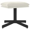 vidaXL Reposapi&eacute;s de terciopelo blanco crema 60x60x36 cm