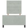 vidaXL Cama tipo Box Spring Gris claro 100 x 200 cm Terciopelo
