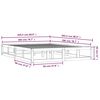 vidaXL Estructura de cama de madera maciza marrón miel 200x200 cm
