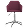 vidaXL Sillas de comedor giratorias 6 unidades tela morada