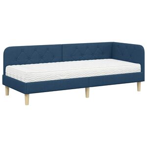 vidaXL Estructura de cama en esquina Azul 80 x 200 cm tela