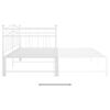 vidaXL Sof&aacute; cama extra&iacute;ble sin colch&oacute;n metal blanco 90x200cm