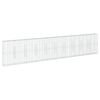 vidaXL Cesta de gaviones con cubierta hierro galvanizado 1000x50x200cm