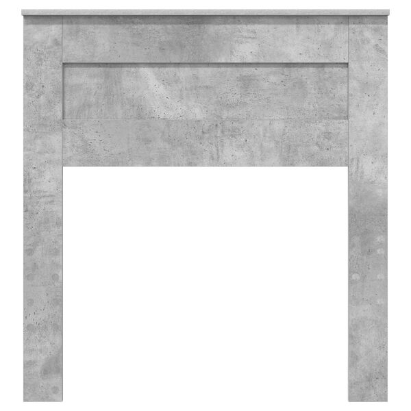 vidaXL Cabecero Gris Concreto 90 cm Madera contrachapada